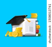 scholarship concept. education... | Shutterstock .eps vector #1508013761