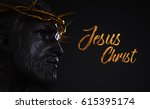 Jesus Christ Text Statue With...