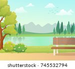 Background Of City Park In...