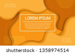 abstract orange background with ... | Shutterstock .eps vector #1358974514