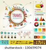 travel infographics with data... | Shutterstock .eps vector #130659074