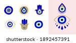 evil eye or turkish eye symbols ... | Shutterstock .eps vector #1892457391