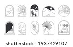 bohemian linear logos  icons... | Shutterstock .eps vector #1937429107
