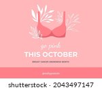 breast cancer awareness month.... | Shutterstock .eps vector #2043497147