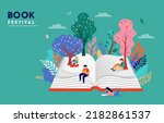 book festival and fair concept...