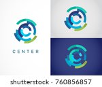 logo   technology ... | Shutterstock .eps vector #760856857