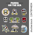 a set stickers of little cute... | Shutterstock .eps vector #1347894854