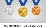 a set of realistic 3d champion... | Shutterstock .eps vector #1505167001