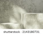 empty 3d display product beige... | Shutterstock . vector #2143180731