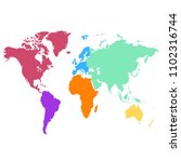 color world map vector | Shutterstock .eps vector #1102316744