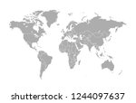 world map vector | Shutterstock .eps vector #1244097637