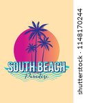 South Beach Florida Colorful...
