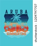 Aruba Island Vintage Retro...