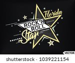 rock'n roll star. t shirt... | Shutterstock .eps vector #1039221154