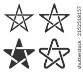 stars graphic icon set. five... | Shutterstock .eps vector #2152518157