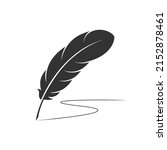 writer feather graphic icon.... | Shutterstock .eps vector #2152878461