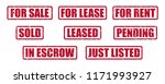real estate stamp pack for... | Shutterstock .eps vector #1171993927