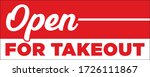 open for takeout banner   large ... | Shutterstock .eps vector #1726111867