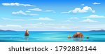 sky and sun at sea background ... | Shutterstock .eps vector #1792882144