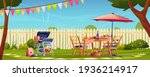 bbq  food and drinks garden... | Shutterstock .eps vector #1936214917
