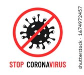 stop coronavirus vector... | Shutterstock .eps vector #1674972457