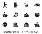 delivery glyph vector icons... | Shutterstock .eps vector #1774349561