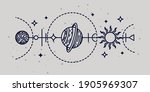 mystical astrological vector... | Shutterstock .eps vector #1905969307