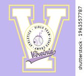 retro college varsity font... | Shutterstock .eps vector #1963557787