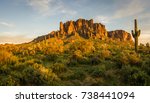 Sunset At Superstition Mountain ...