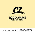 c z initial logo | Shutterstock .eps vector #1070360774
