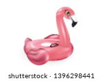 realistic floating 3d flamingo... | Shutterstock .eps vector #1396298441
