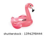 realistic floating 3d flamingo... | Shutterstock .eps vector #1396298444