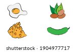 set of various dietary food ... | Shutterstock .eps vector #1904977717