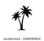 Black Palm Tree Illustration...
