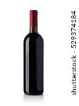 Red Wine Bottle Isolated Over...