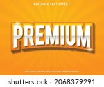 premium editable text effect... | Shutterstock .eps vector #2068379291