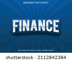 finance text effect style... | Shutterstock .eps vector #2112842384