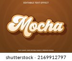 mocha text effect template with ... | Shutterstock .eps vector #2169912797