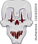 Evil Clown Skull With Inverted...
