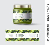 kiwi fruit jam label and... | Shutterstock .eps vector #1829774141