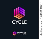 Cycle Logo. Three Ribbons ...