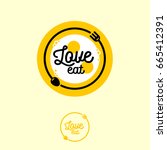 Love Eat Logo. Cafe Or...