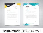 business style letter head... | Shutterstock .eps vector #1116162797