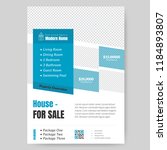 real estate brochure flyer... | Shutterstock .eps vector #1184893807
