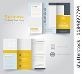 tri fold brochure design ... | Shutterstock .eps vector #1184897794
