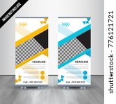 banner roll up design  business ... | Shutterstock .eps vector #776121721
