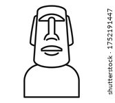 Easter Island Statue Icon....