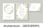 beautiful wedding invitation... | Shutterstock .eps vector #1805289091