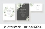 beautiful roses invitation card ... | Shutterstock .eps vector #1816586861