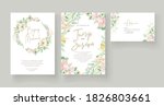 wedding invitation floral card... | Shutterstock .eps vector #1826803661